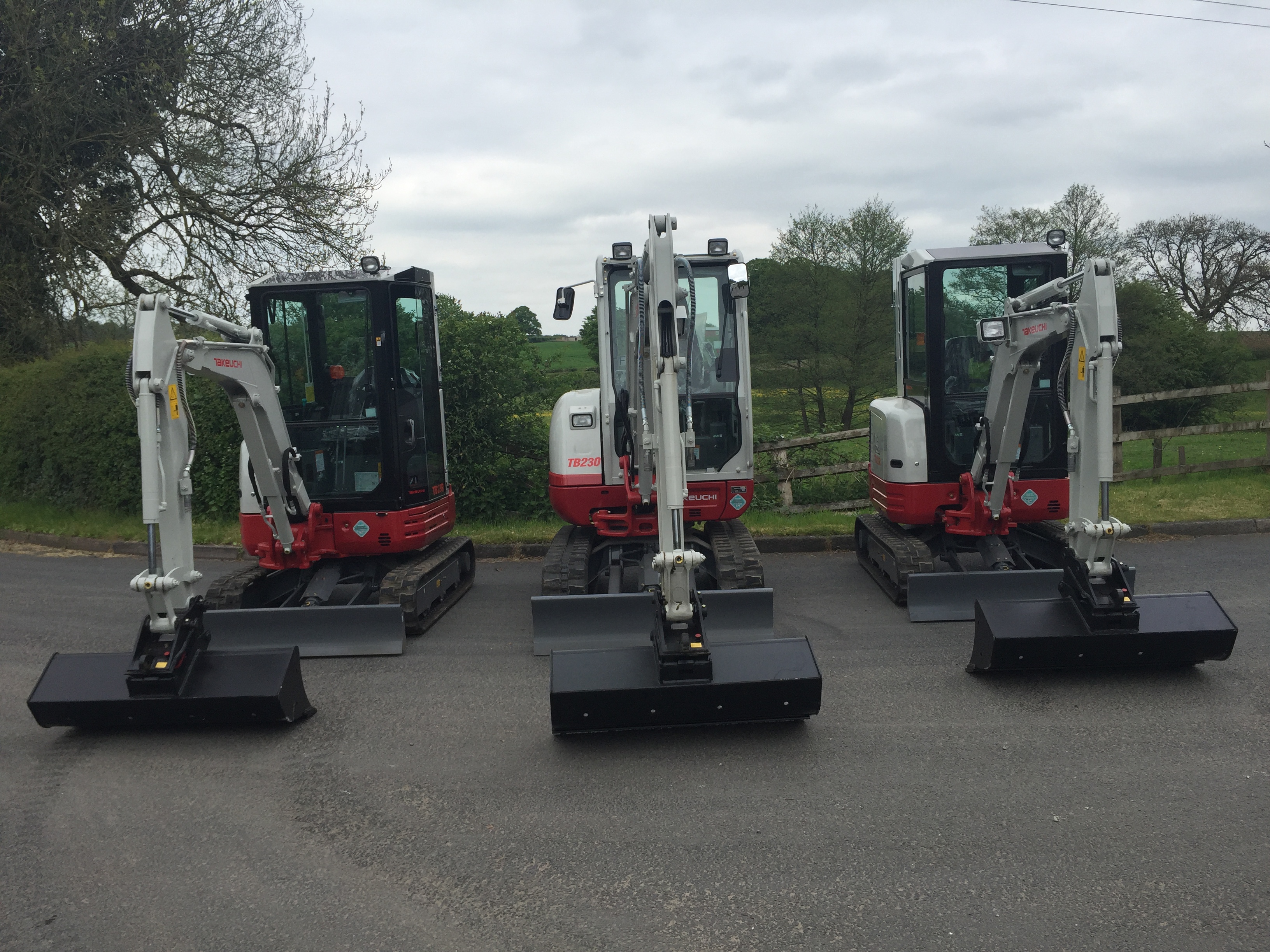 First of the Takeuchi TB230 & TB23R’s arrive