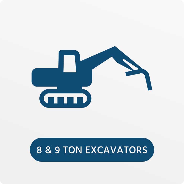 8 & 9 Ton Excavators
